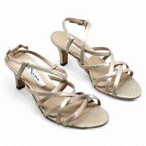 Neptune Womens Leather Open Toe Strappy Sandals